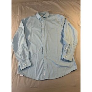 ryan seacrest distinction mens slim fit dress shirt 16.5 34/35 blue white check